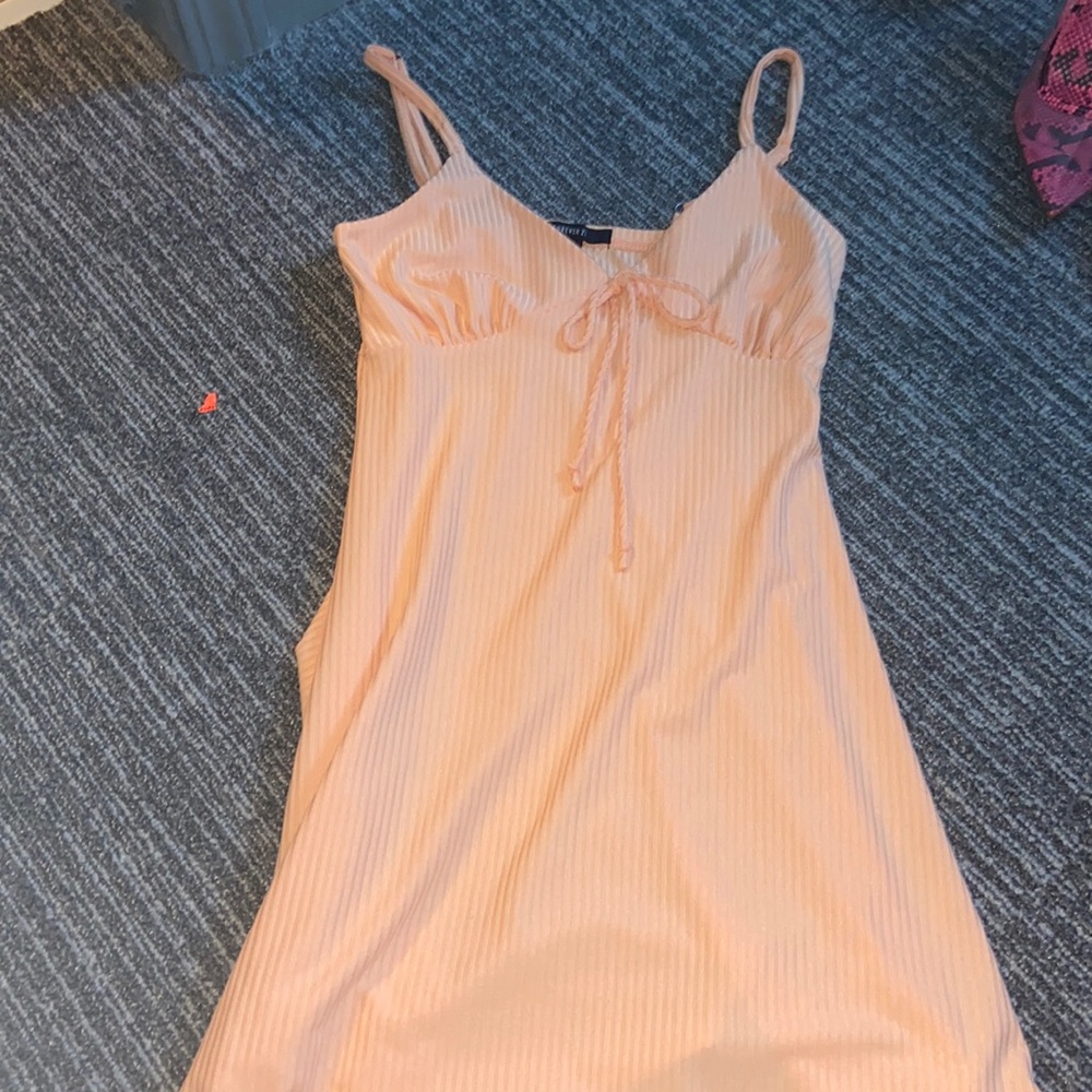 Orange Forever 21 babydoll dress